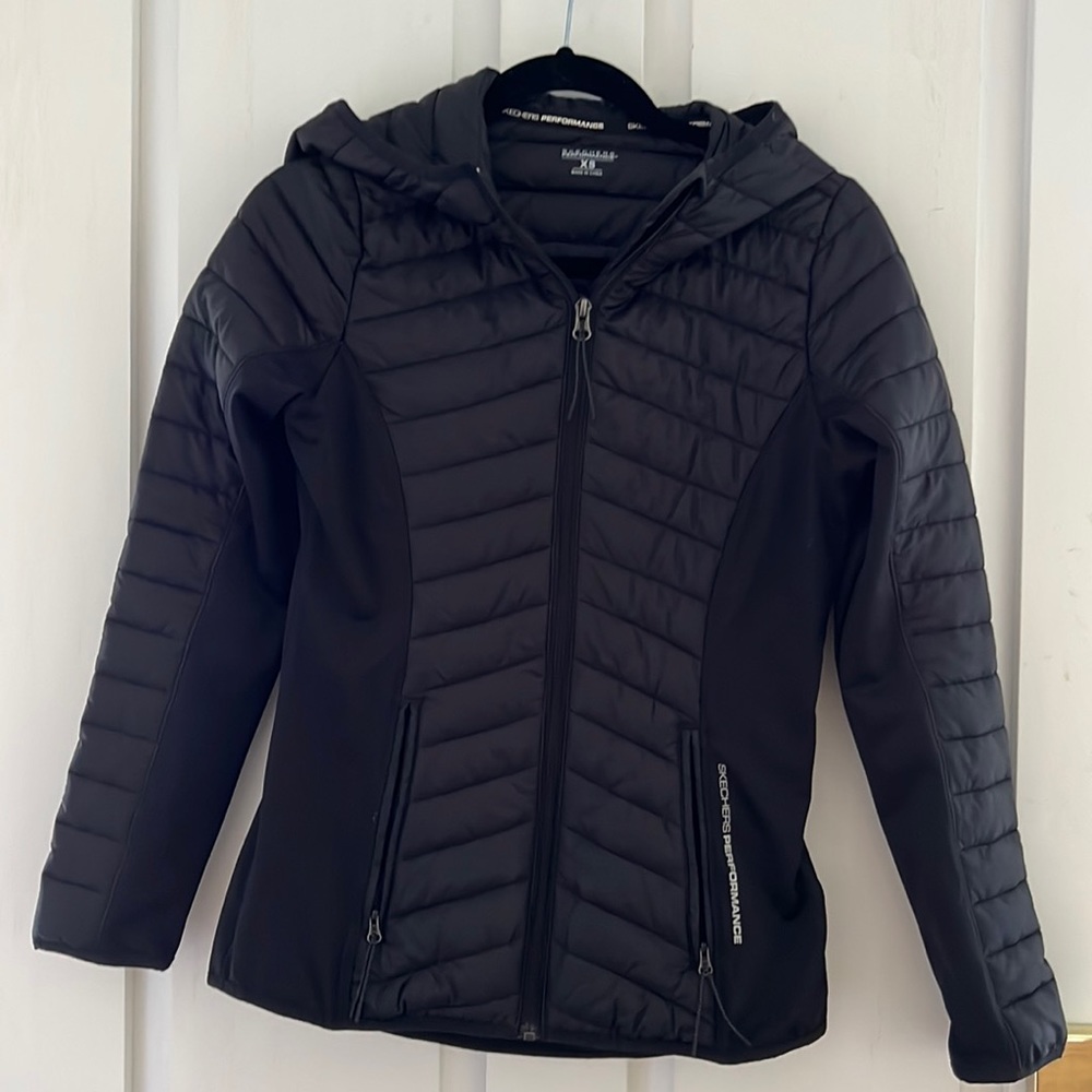 Athletic Jacket with hood by Sketchers Performance, Never Worn,